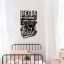 Wallity Life Is A Journey Enjoy The Ride Escultura de Pared Negra